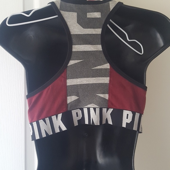 Victoria's Secret PINK High-Neck Sports Bra (M) - Picture 2 of 3